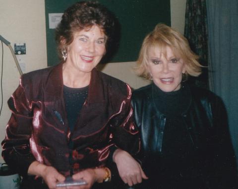 Gwenno Dafyss and Joan Rivers