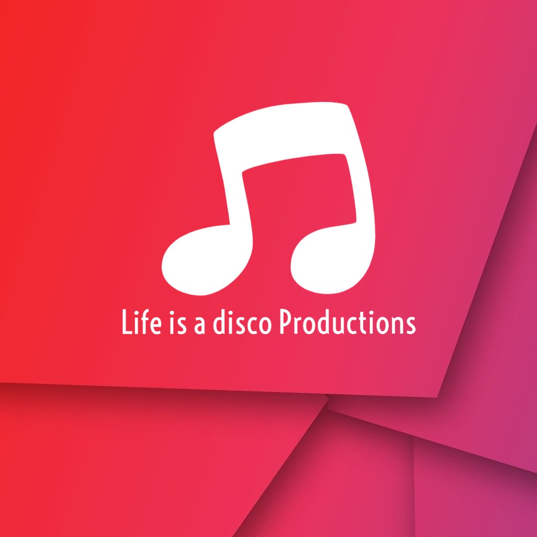 Music Note Life is a disco Productions Logo