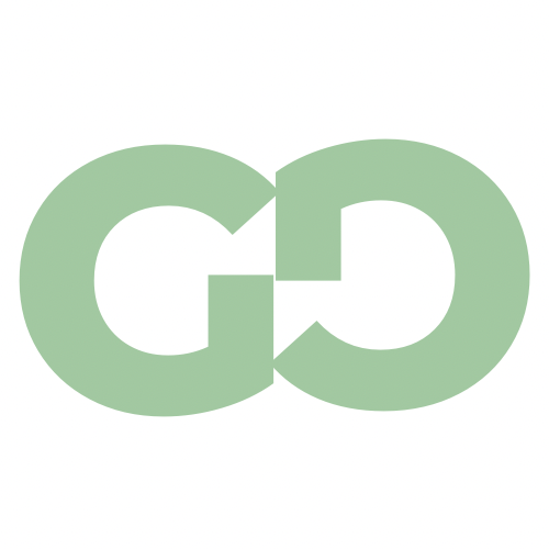 Dr Gwen Adey logo two green letter Gs on a white background
