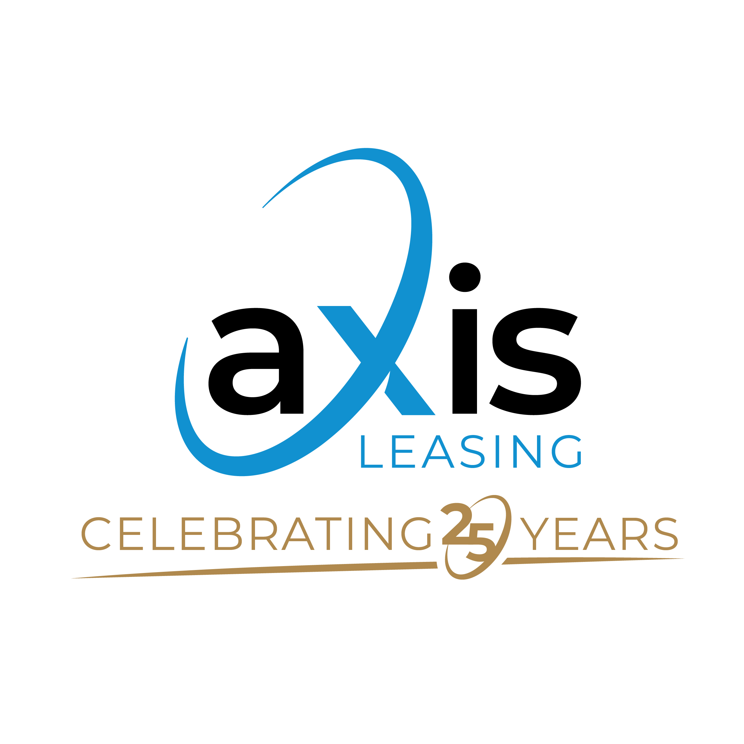 Axis Leasing JPG logo celebrating 25 years of arranging finance.