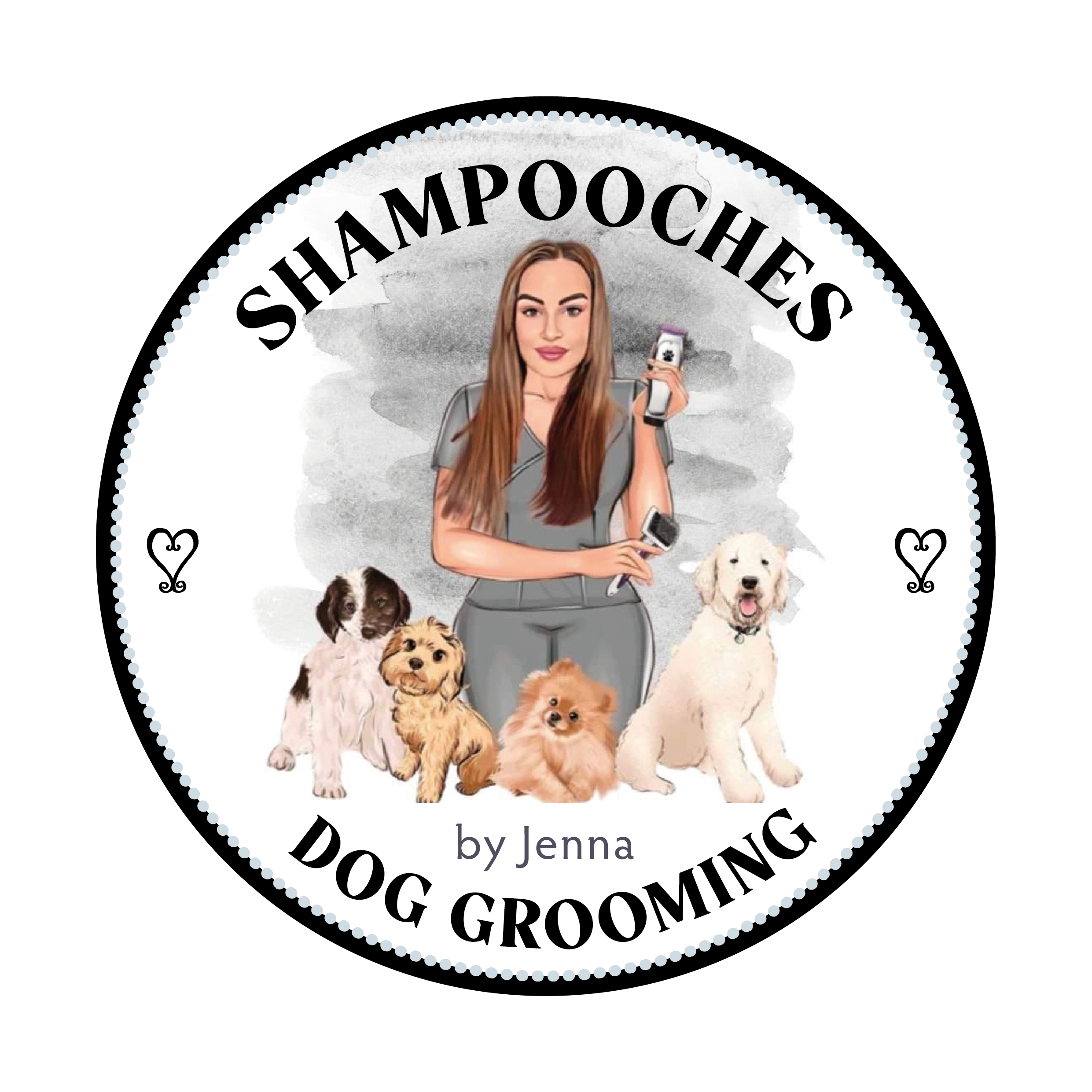Business logo for Shampooches 