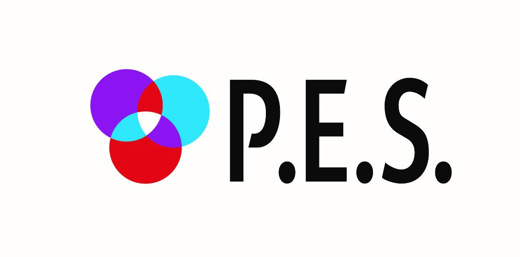 Three interconnected circles with the letters PES to the right