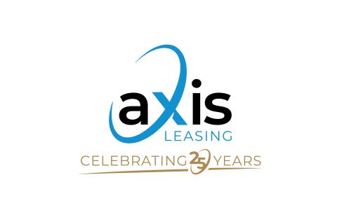 Axis Leasing JPG logo celebrating 25 years of arranging finance.