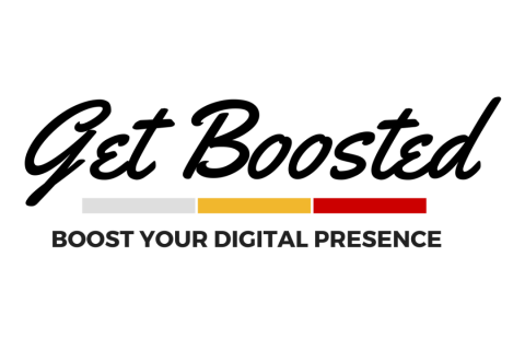 Get Boosted logo and tagline - boost your digital presence