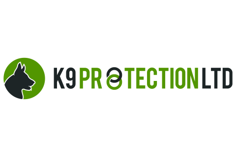 K9 Protection Ltd logo with green circle encapsulating a black guard dog