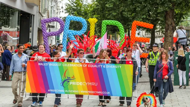 Pride Cymru parade 
