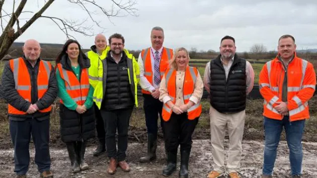 Cabinet Secretary visiting site
