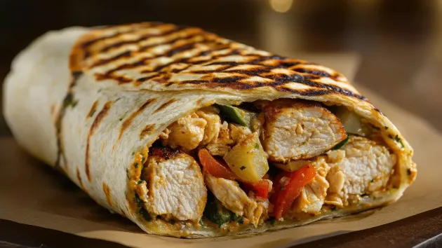 Chicken shawarma kebab