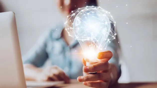 Innovation - lightbulb depicting ideas