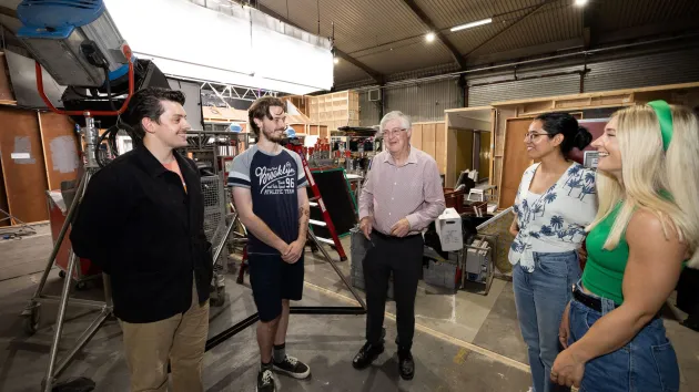 Mark Drakeford visits the set of the Netflix drama, Sex Education.