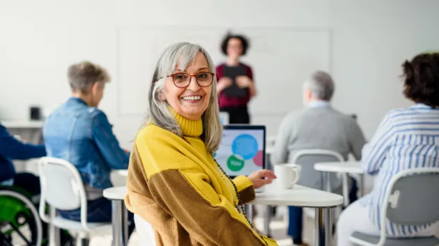 Adult education class 