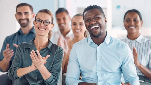 Group of People Applauding