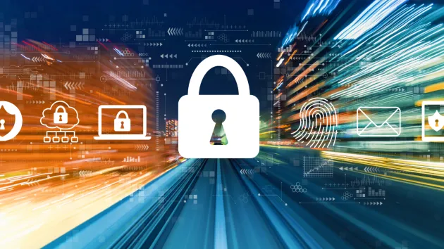 digital padlock - cyber security 