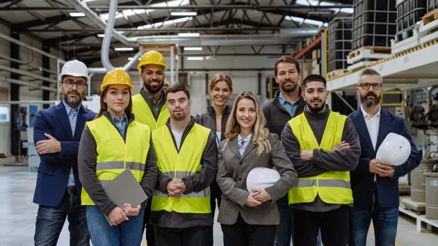 group of warehouse employees 
