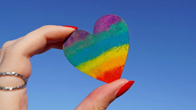 multicoloured heart