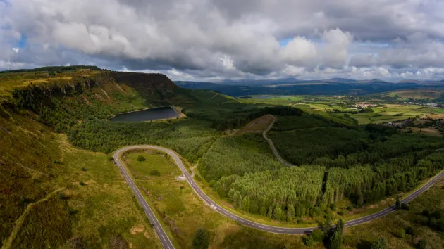 A View of Llyn Fawr and Craig y Llyn in Rhondda Cynon Taf