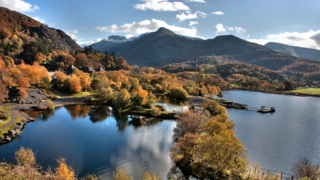 Llanberis In Autumn and Llyn Padarn