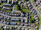 An aerial view of a Welsh housing estate.