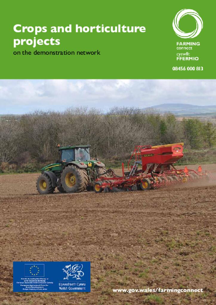 Crops and horticulture projects on the demonstration network