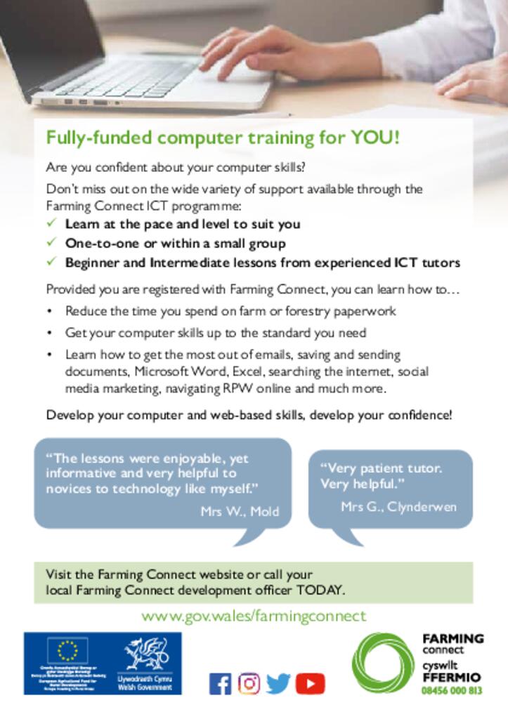 Computer training flyer