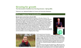 The Horticulture E-bulletin from Farming Connect – Spring 2026 