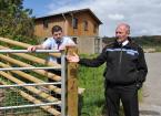 arfon griffiths and acting inspector matthew howells gate security