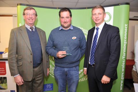 professor wyn jones huw jones and gareth wilson head of future farming policy at the welsh government 0