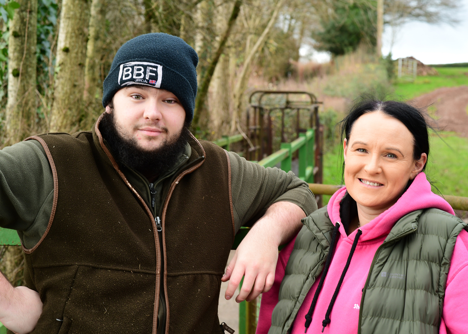 Dianna and Iestyn Spary, Goytre Farm, New Church West. 