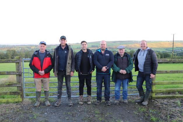 Owain Pugh with farmers from previous Our Farms Demonstration Farms cohort.