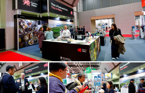 The Cymru Wales stand at Foodex Japan 2026