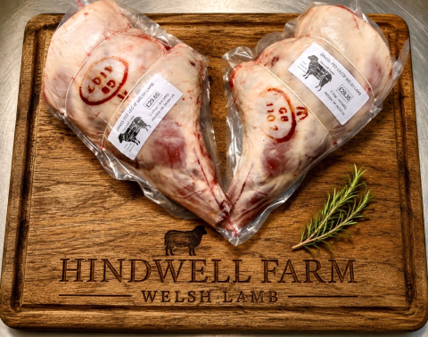 Hindwell Farm Meats_100% Grass-fed Leg of Welsh Lamb pack shot
