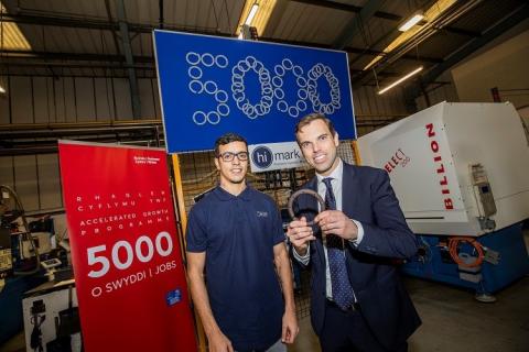 The Business Wales Accelerated Growth Programme creates 5000 jobs across Wales.
