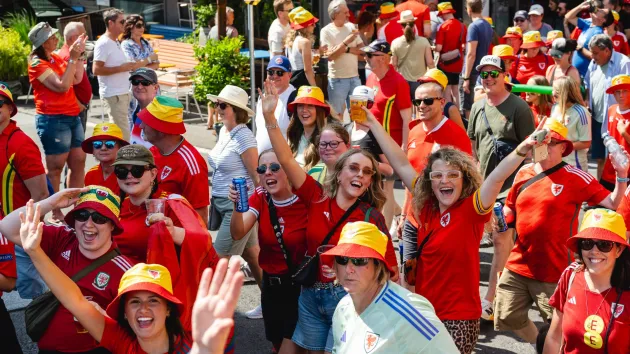 Euro 2025 - Welsh fans in Switzerland 
