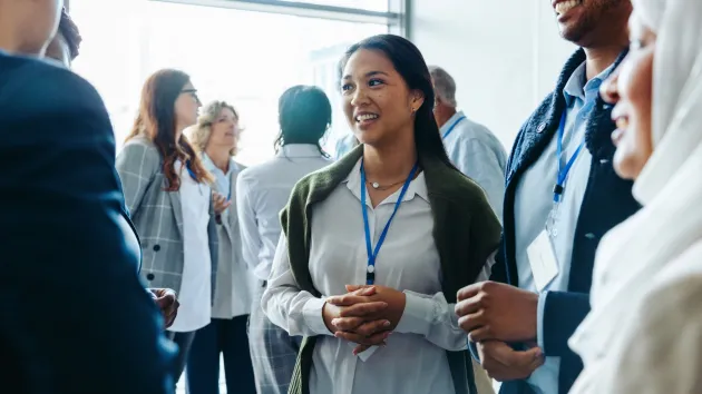 Business event, networking 