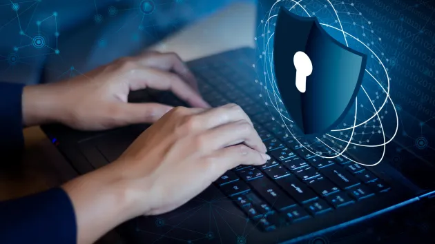 cyber security - digital padlock