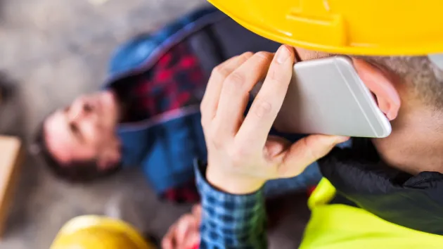 Person injured at work