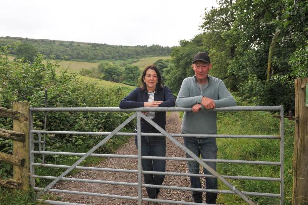Tudor and Julie Hughes who farm nearly 500 acres in Denbighshire have embarked on a woodland restoration and planting scheme