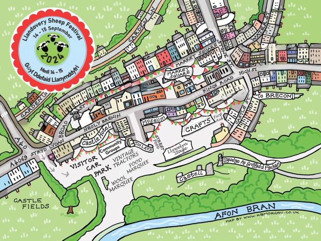 map of sheep festival