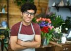 small business owner in a florist 