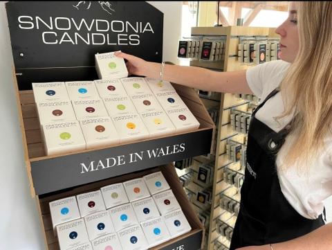 Skye Irvine owner of Snowdonia Candles 