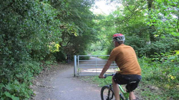 Person riding a bike 