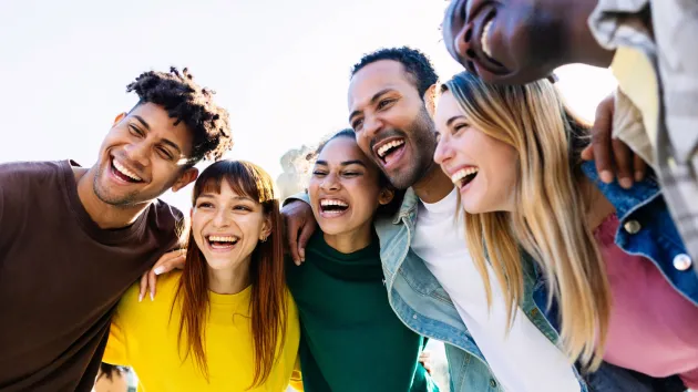 group of young people smiling