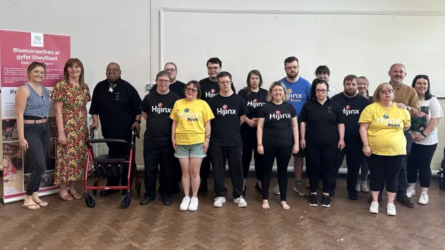 Cabinet Secretary for Culture and Social Justice, Lesley Griffiths launched the strategy during a visit to Hijinx in Cardiff, a theatre company specialising in working with learning disabled and/or autistic artists.