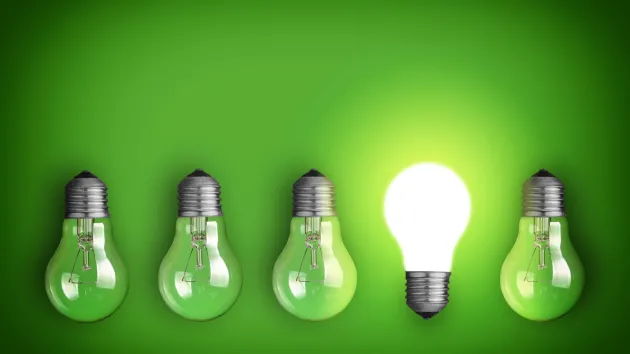 Green - eco lightbulbs
