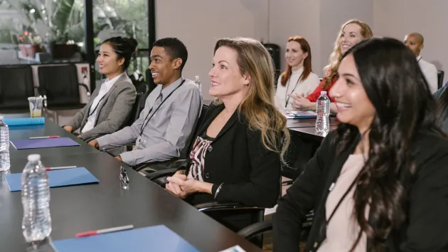 People sitting at a conference