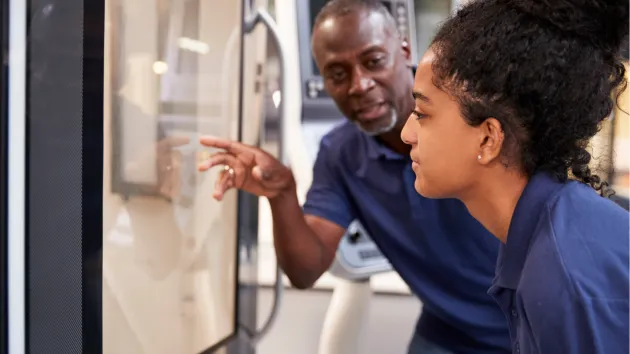 female trainee engineer  
