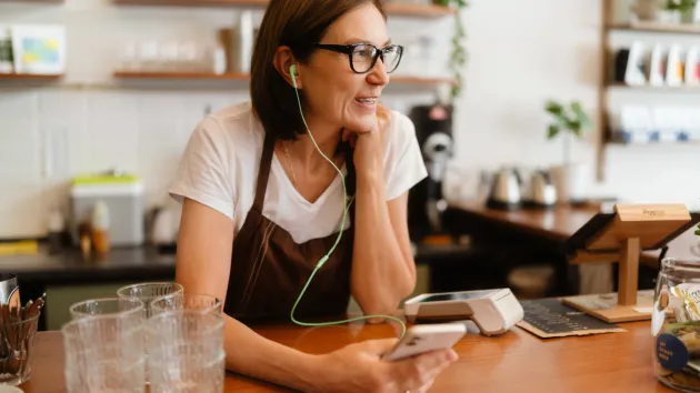 Mature barista 