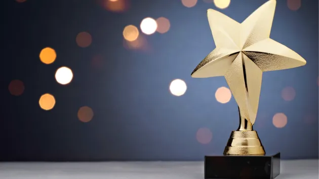 Award - Gold star trophy