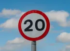 20mph road sign 