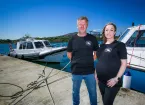 Dave and Amanda Jones, Anglesey Fishing owners